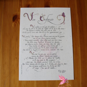 Poème "Vos Enfants"