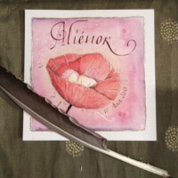 Carte de naissance Bébé coquelicot personnalisé