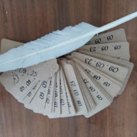 etiquettes cadeau pour un mariage calligraphiée à la plume d'oie Cadeau de place pour un mariage