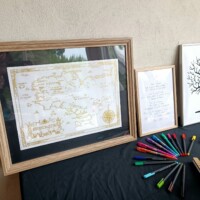 création et réalisation d'une carte de la bretagne version tolkien cadre carte de bretagne