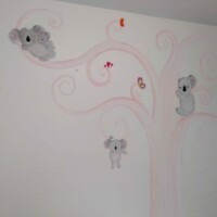 fresque murale arbre koala fresque murale