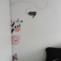 peinture murale animaux de la ferme peinture murale