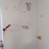peinture murale famille koala peinture koala