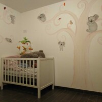 peinture murale dans une chambre d'enfant Peinture murale