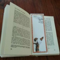 Impression d'art sur papier recyclé exemple livre Marque ta page