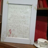 texte de khalil gibran calligraphié à la plume d'oie et enluminé Commande texte écrit à la plume d'oie