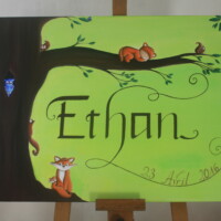 Tableau pour une naissance Tableau Ethan