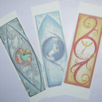 Marques-page dragon, licorne et ohénix Marque-page